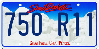 SD license plate 75OR11