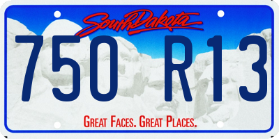 SD license plate 75OR13