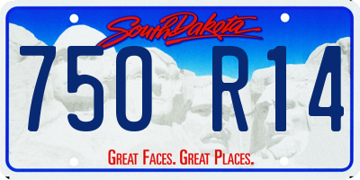SD license plate 75OR14