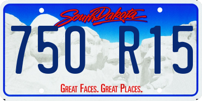 SD license plate 75OR15