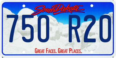 SD license plate 75OR20