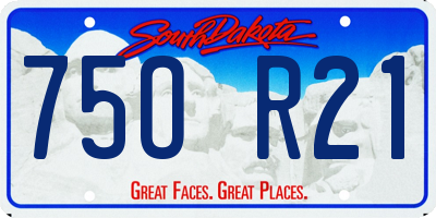 SD license plate 75OR21
