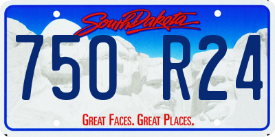 SD license plate 75OR24