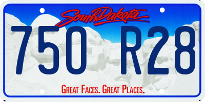 SD license plate 75OR28