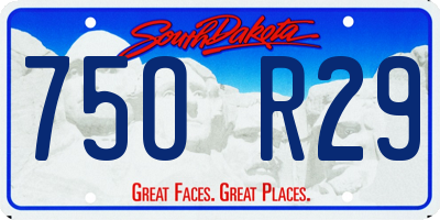 SD license plate 75OR29