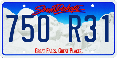SD license plate 75OR31