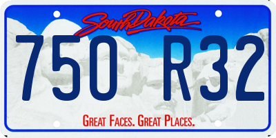 SD license plate 75OR32