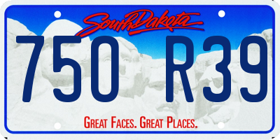 SD license plate 75OR39