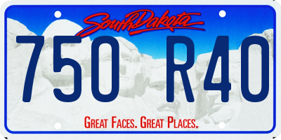 SD license plate 75OR40