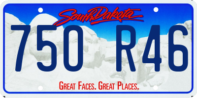 SD license plate 75OR46