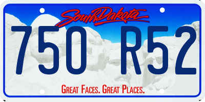 SD license plate 75OR52