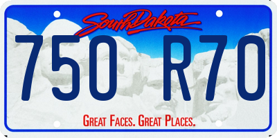 SD license plate 75OR70