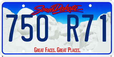 SD license plate 75OR71