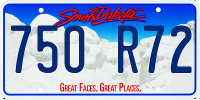 SD license plate 75OR72