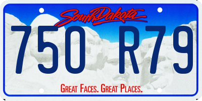 SD license plate 75OR79
