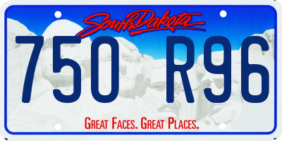 SD license plate 75OR96