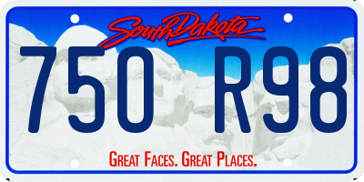 SD license plate 75OR98