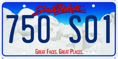 SD license plate 75OS01
