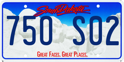 SD license plate 75OS02