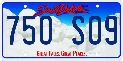SD license plate 75OS09