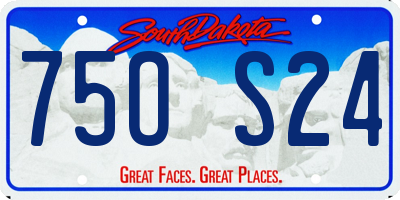 SD license plate 75OS24