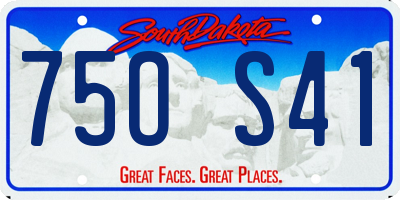 SD license plate 75OS41