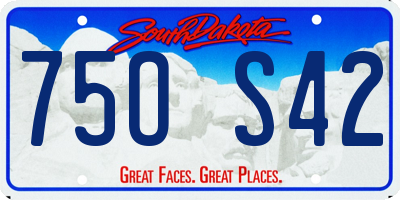 SD license plate 75OS42
