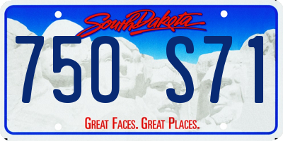 SD license plate 75OS71