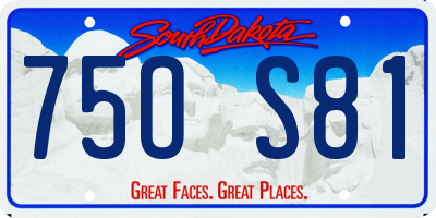 SD license plate 75OS81