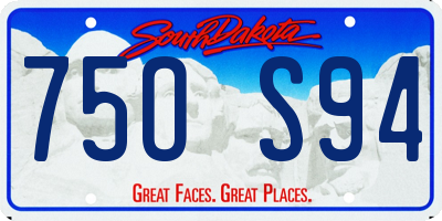 SD license plate 75OS94