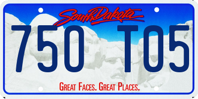 SD license plate 75OT05