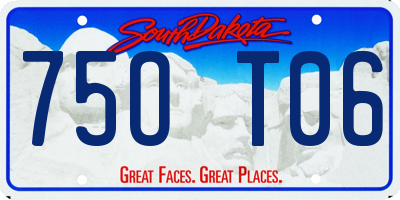 SD license plate 75OT06