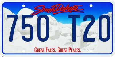 SD license plate 75OT20
