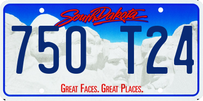 SD license plate 75OT24