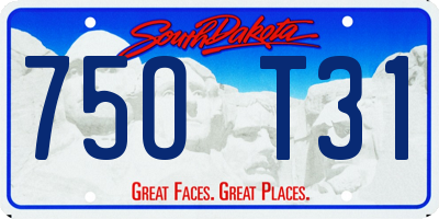 SD license plate 75OT31