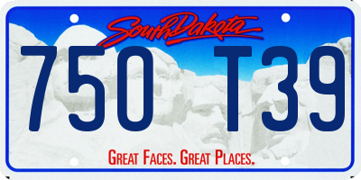 SD license plate 75OT39