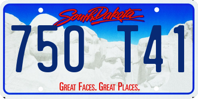 SD license plate 75OT41