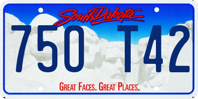 SD license plate 75OT42