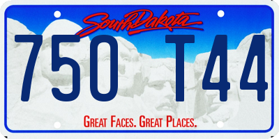 SD license plate 75OT44