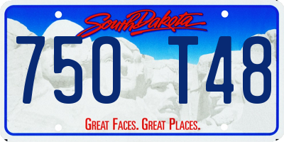 SD license plate 75OT48