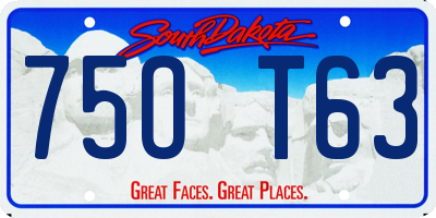 SD license plate 75OT63