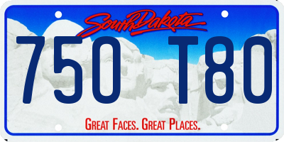 SD license plate 75OT80