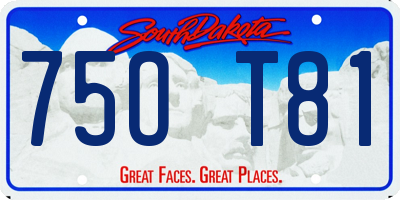 SD license plate 75OT81