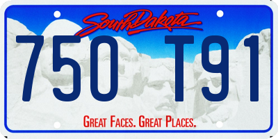 SD license plate 75OT91