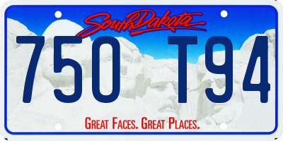 SD license plate 75OT94