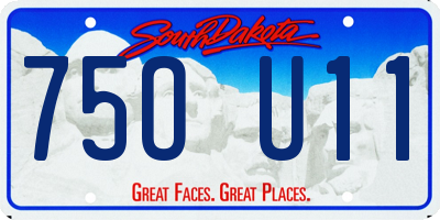 SD license plate 75OU11