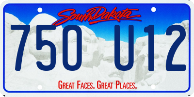SD license plate 75OU12