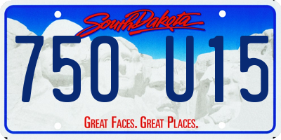 SD license plate 75OU15