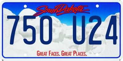SD license plate 75OU24