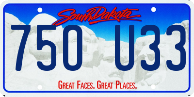 SD license plate 75OU33